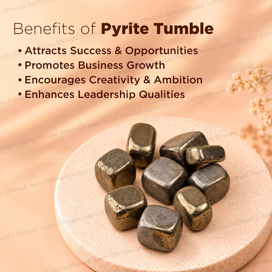 PYRITE TUMBLE ( Abhimantrit & Certified )