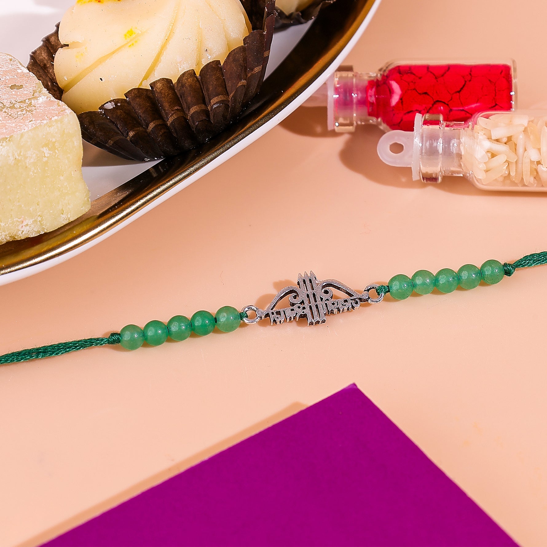 92.5 Pure Silver Jai Shree Shyam Rakhi - Abhimantrit & Certified
