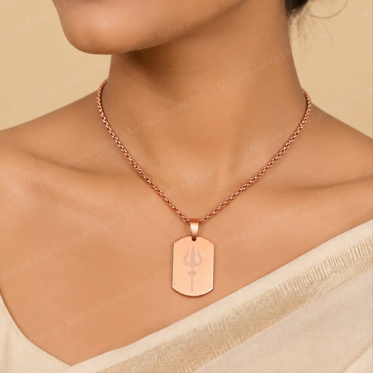 IGP Plating Shiv Trishul Pendant