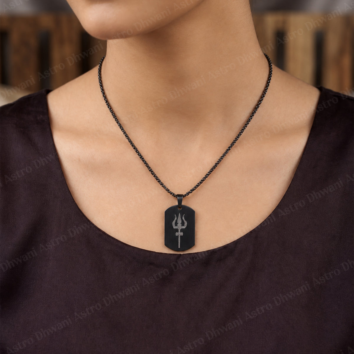 IGP Plating Shiv Trishul Pendant