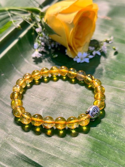 Money and Wealth Attract Bracelet (Yellow Citrine) - Abhimantrit & Certified